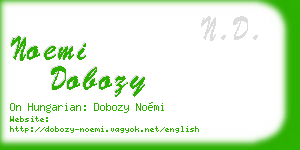 noemi dobozy business card