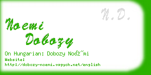 noemi dobozy business card